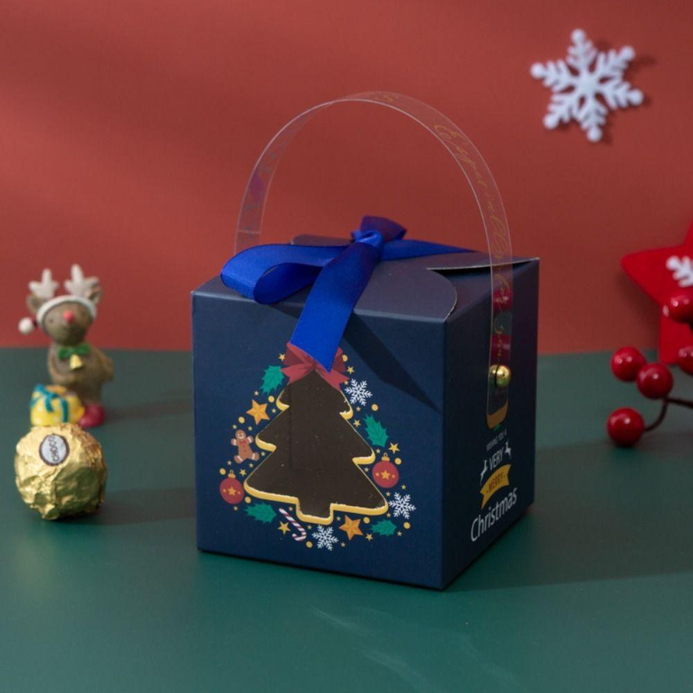 Cookie Candy For Chocolates Little Gift Packaging Candy Box Christmas Paper Bag Xmas Party Favors