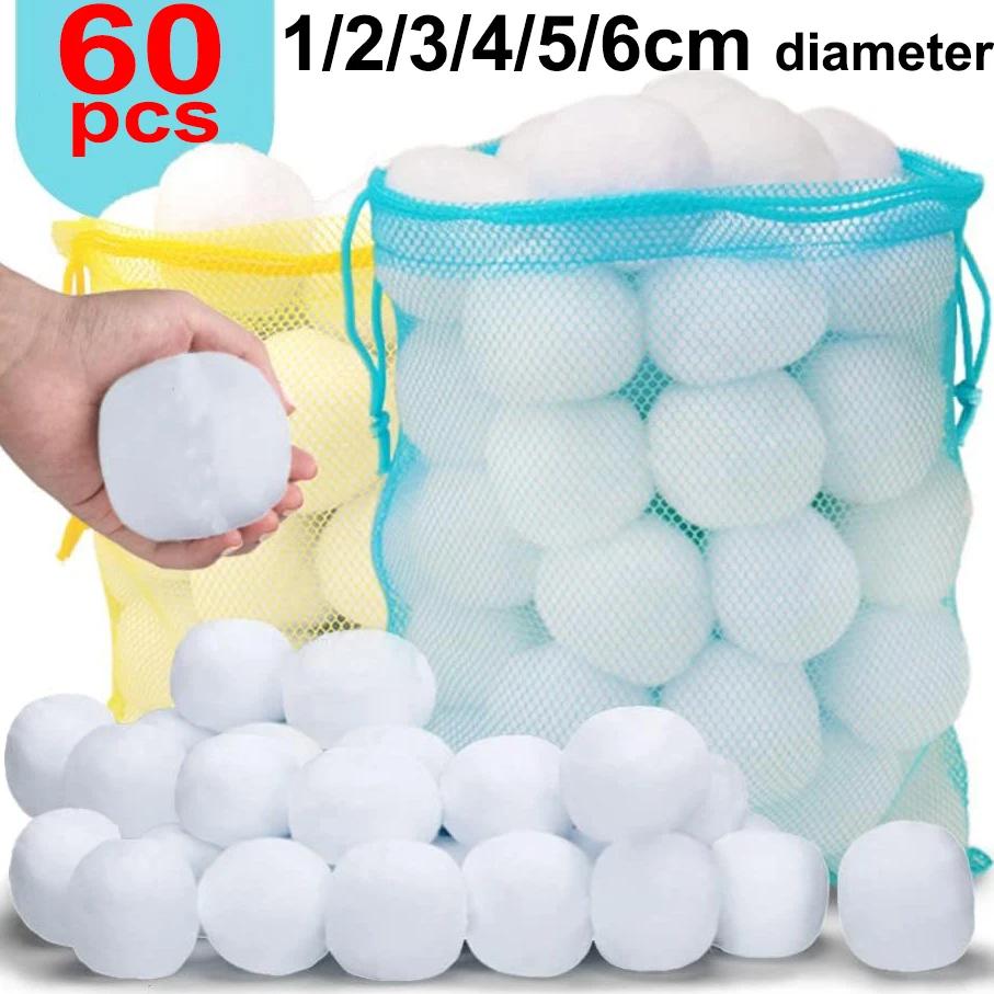 Christmas Snowballs White Fur Pompom Hairballs For Xmas Tree Pendant Kids Toy Balls Indoor Outdoor Toys Party Decoration Props