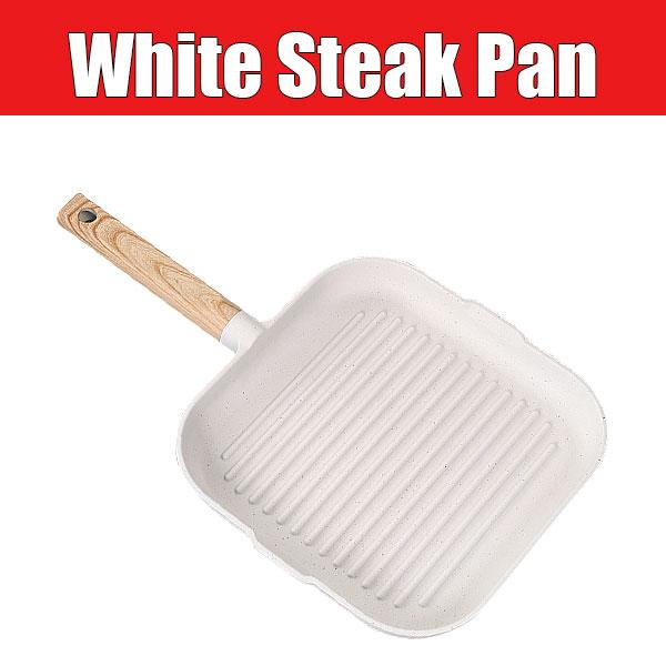3 in 1 Frying Pan Aluminum Alloy Partitioned Non Stick 3 Section Divided Breakfast Pan Grill Pan Multifunction Kitchen Egg Pan 27cm