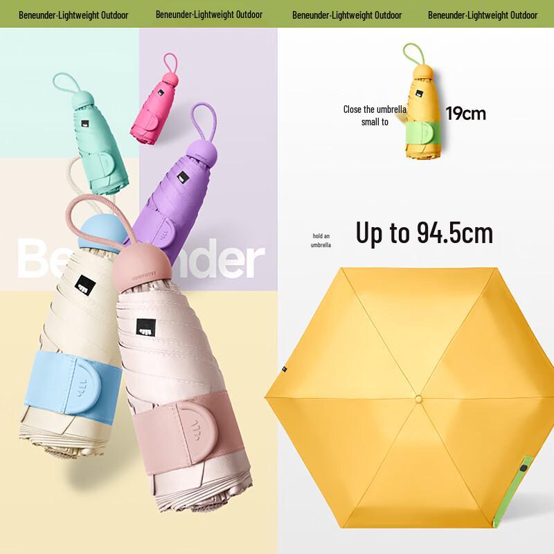 Beneunder BM525 Portable UV Protection Capsule Umbrella