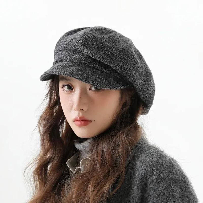 1pc Street Women Beret Hat,Mesh Polyester Embroidery Retro Literary Windproof Heat Caps,Suitable for Holiday Party Halloween