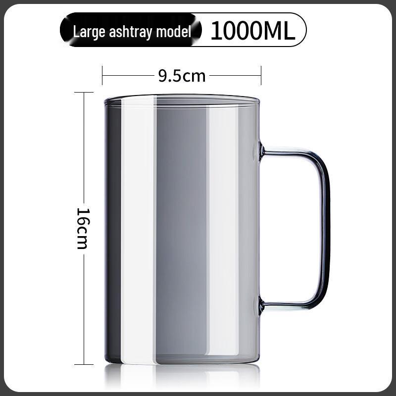 MDNG 1000ml Large Capacity Heat-Resistant Glass Mug