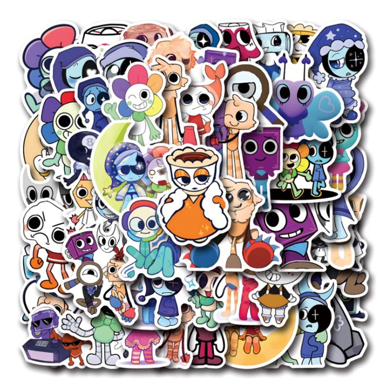 50Pcs Dandys World Stickers Dandy'S World Diy Stickers Scrapbooking Phone Luggage Skateboard Waterproof Graffiti Decals