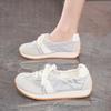 Korean Version Dexun Shoes Womens  Spring New Shallow Casual Cloth Shoes Fashionable Versatile Flat-Soled Sneakers For Women