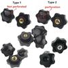 10Pcs Handle Thread Hand Tighten Nuts Mechanical Manual Thumb Nut New Plum Nuts