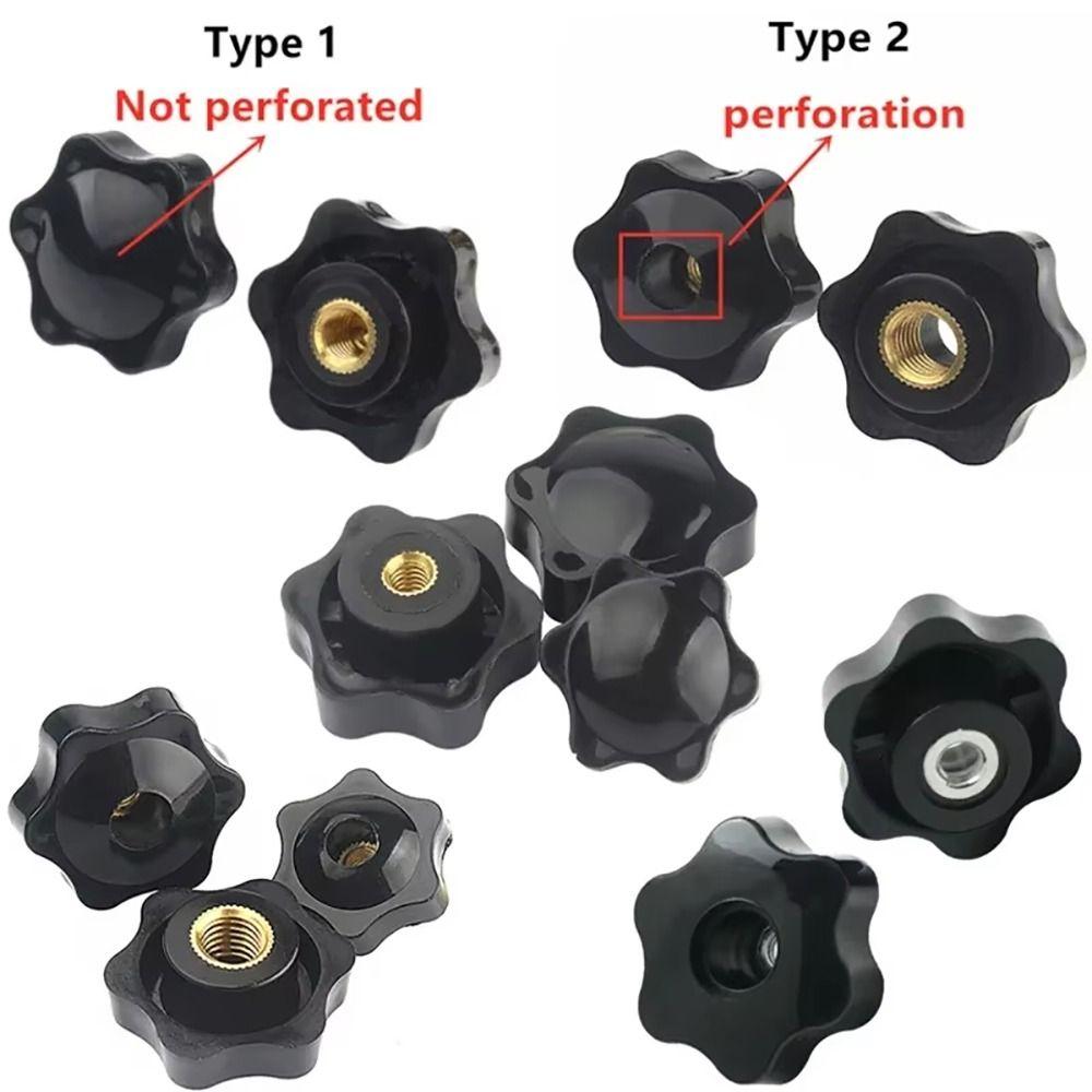 10Pcs Handle Thread Hand Tighten Nuts Mechanical Manual Thumb Nut New Plum Nuts