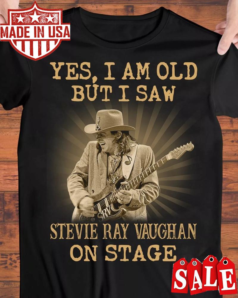 Stevie Ray Vaughan T-shirt Black Cotton Unisex All Sizes Unisex T-Shirt XL