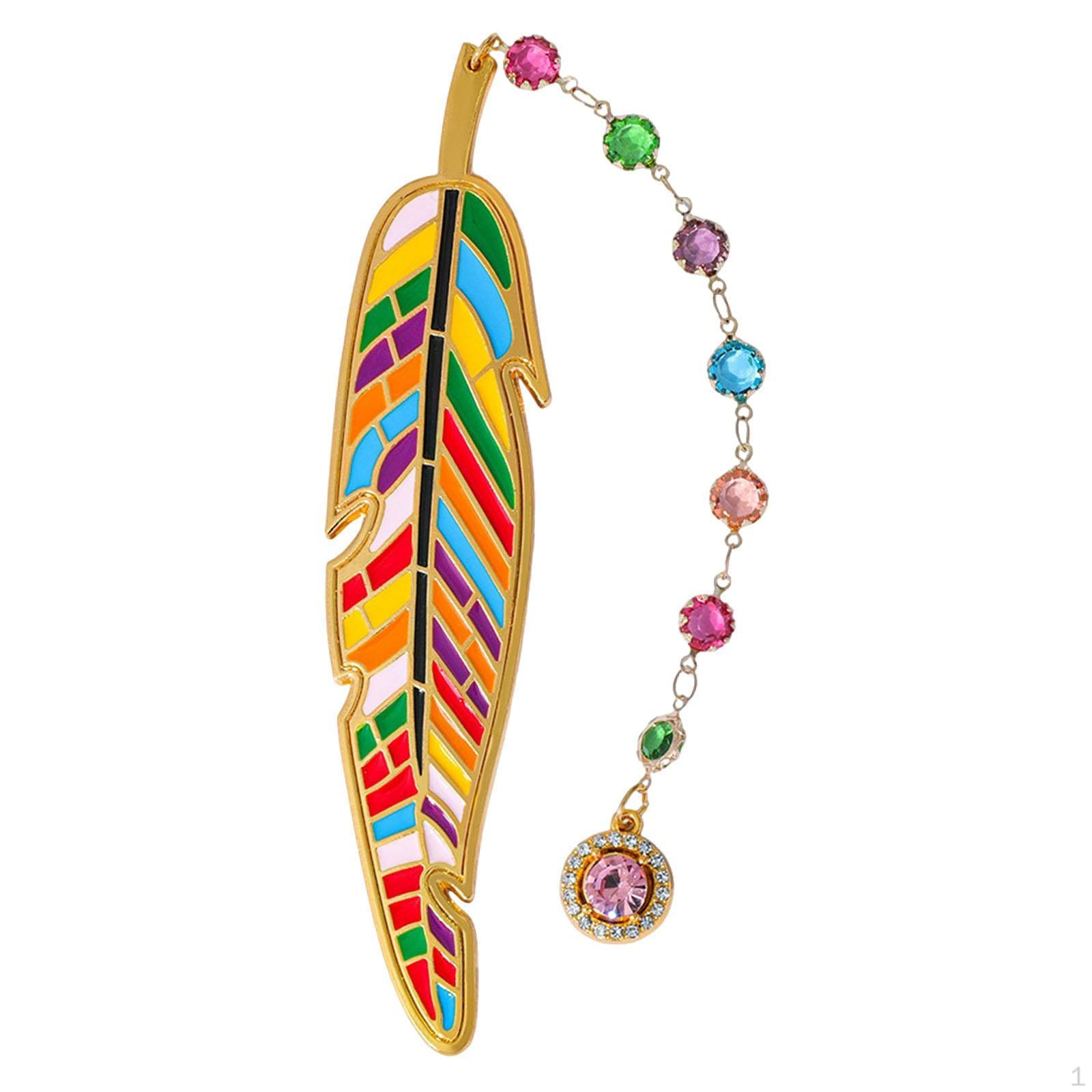 Creative, Stylish, Unique And Cute Metal Leaf Shaped Bookmark золотой