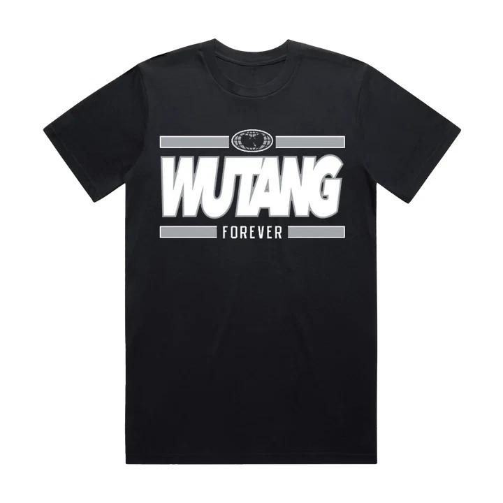 Wu-Tang Forever Grey and Black Tee L