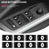 10Pcs Car Epoxy Resin Interior Sticker Car Logo Emblem Decal Decoration for Renault Sport Duster Megane 2 3 Auto Accessories R444
