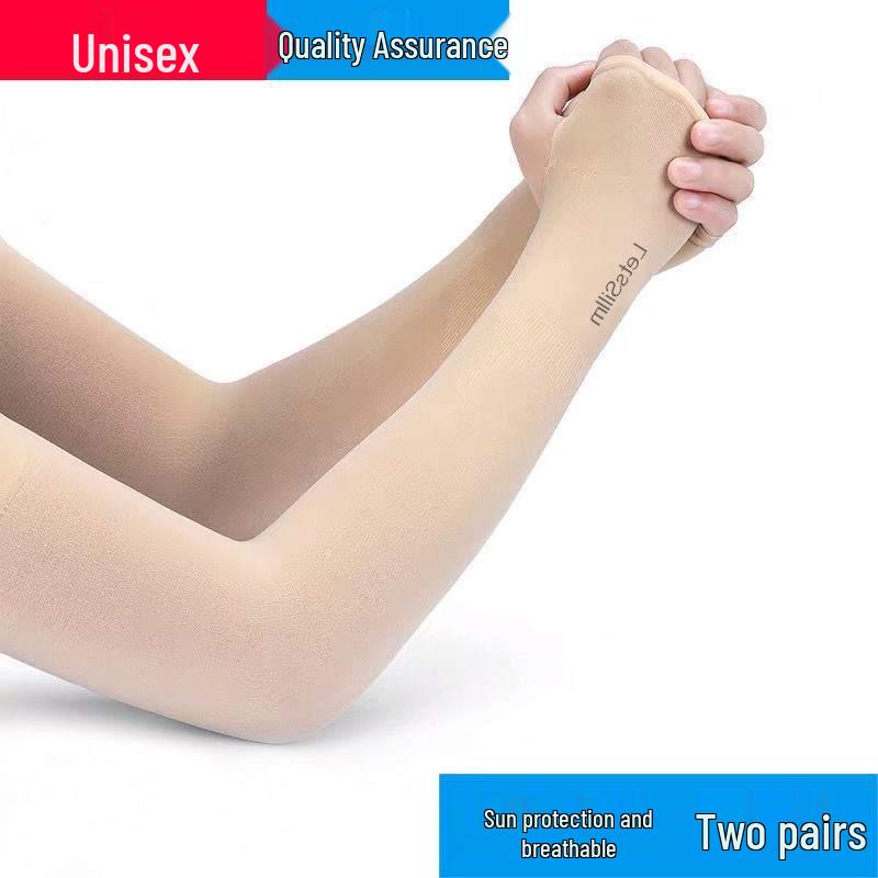 Universelle Outdoor-Rad-Sonnenschutz-Ärmel für Männer & Frauen - Dünne Eis-Seide Anti-UV Armschutz