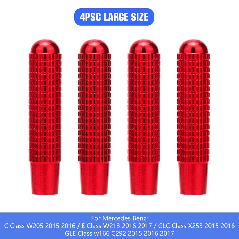 4pcs Car Alloy Door Lock Pins Lock Pin Screw Knob for Mercedes Benz C W205 GLC GLE E W213 CLA GLA A Class Modified Accessories