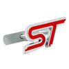 3D Metal ST Logo Car Front Grill Emblem Trunk Badge Decal For Focus Fiesta Mondeo EDGE Kuga Explorer ST Sticker Accessories