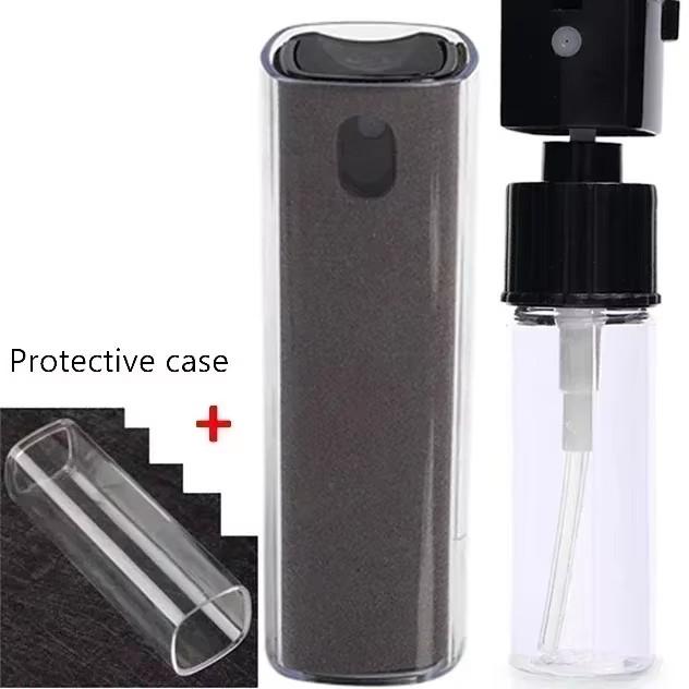 2 in 1 Touch Screen Mini Screen Cleaner Spray Empty Bottle Set Dust Remover Polish Cleaning Tools for Phone Laptop Cleaning Kit