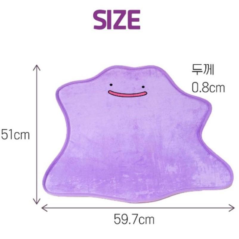 Pokemon Metamon Plush Toy 10/30cm, Purple, Non-slip Bath Mat, Official Merchandise