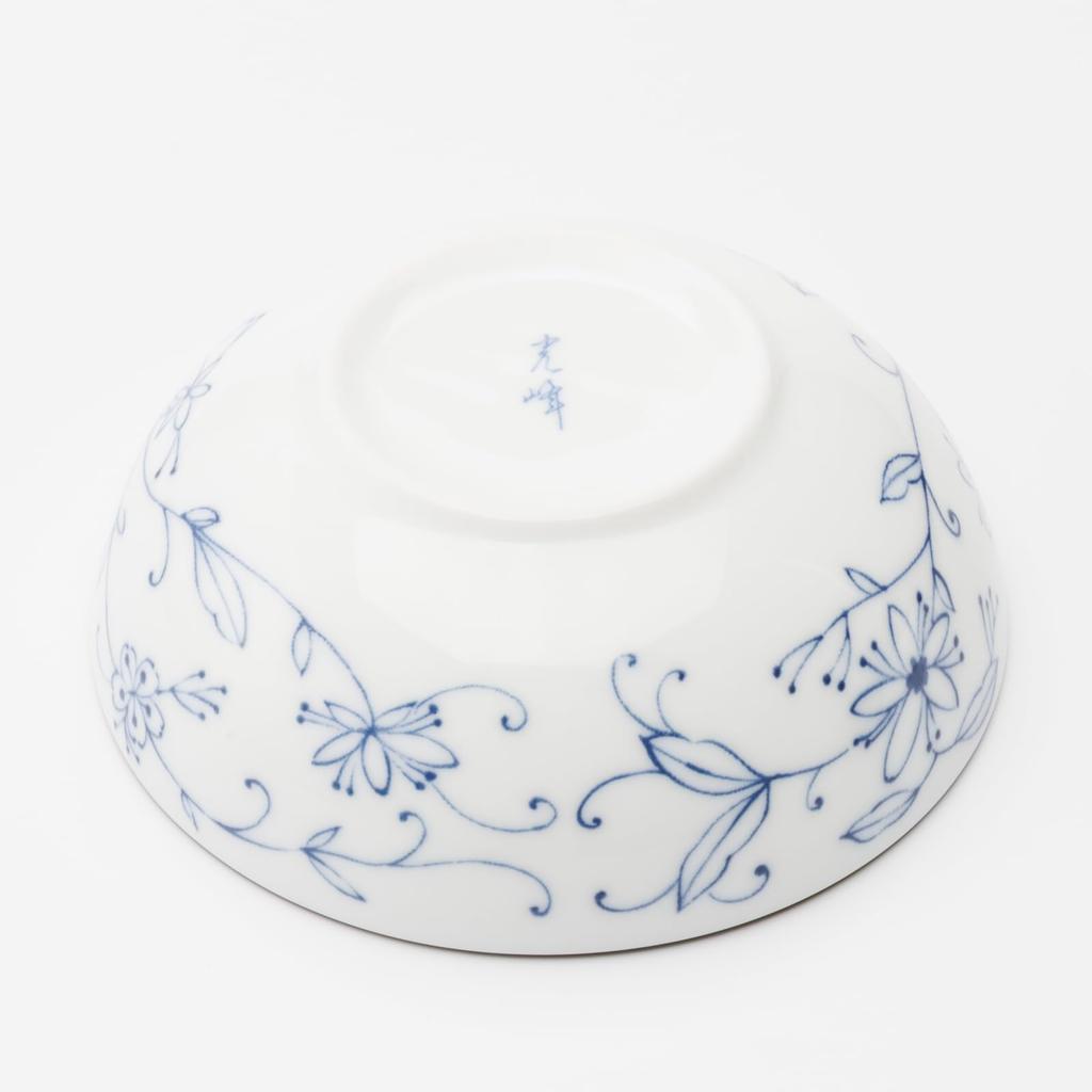 Mino Ware Dinnerware Set of Small 12cm Microwave and Dishwasher Made in Product Number 564617 "Line Arabesque" 5, Bowls, Plates, Approx. Diameter,