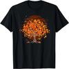 Thanksgiving Autumn Leaves Nature Forest Trees Retro Fall T-Shirt