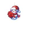 Cute Snowman Christmas Pattern Acrylic Pendant For Family Decoration Holiday