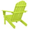 VidaXL Chaise de jardin Adirondack bois de sapin massif vert 315876