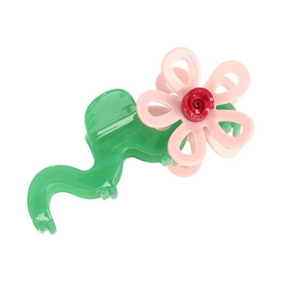 

Women Hair Claw Bowknot Flower Shape Anti-slip Teeth Hair Clip Large Size Back Head Shark Hair Claw Party Travel Hair Accessories