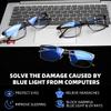 JM Men Reading Glasses Blue Light Blocking Optics Lenses for Women Men Anti Glare Filter Lightweight Eyeglasses