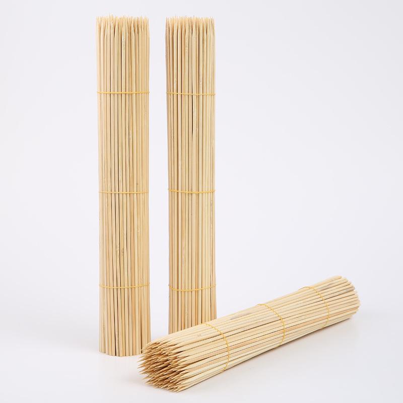 Bamboo Skewers for Marshmallow & Tanghulu: 4.0mm Thickness In Various Lengths (20-45cm) – Ideal for Handicrafts and Squid.
