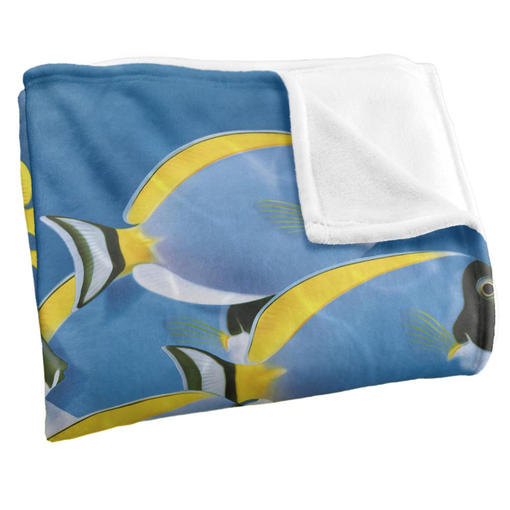 Royce McClure Tang Silky Tropical Fish Supersoft Blanket