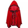 Halloween Party Carnival Red Riding Hood Cosplay Costume Red Hooded Cape Adult Performance Outfit