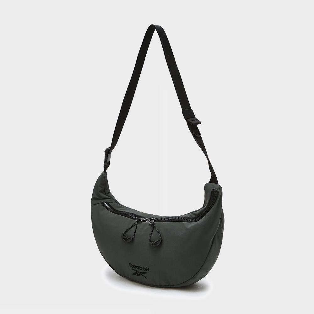 Reebok Vector Nylon Mini Hobo Bag   Charcoal