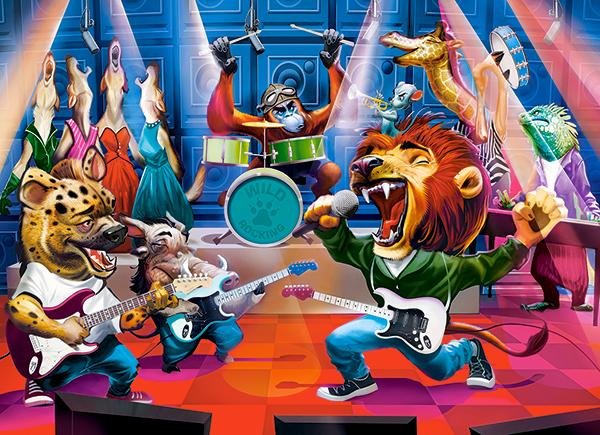 Puzzle 300 B-030453 Animal Rock Concert