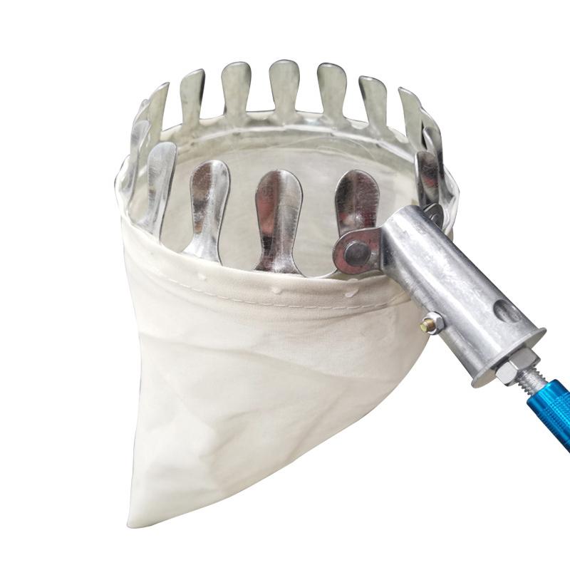 1Pc Fruit Picker Tool, Metal Cherry Picker Tool, Fruit Picker Basket Head,Fruit Harvester Attachment Garden Hardware Tools