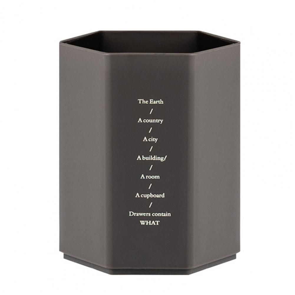 Pen Holder Stationery Organizer Creative Large Capacity Stationery Hexagonal Design Pencil Storage Box Desk Organizer