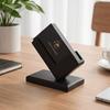 Creative Industrial Style Business Card Stand Desktop Organizer For Office Workbench Simple Decor Storage Holder For Daily Use