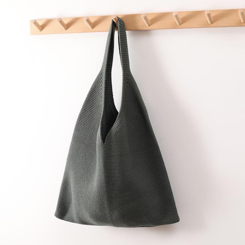 Trendy Korean Style Knitted Vest Handbag – Creative & Simple Design