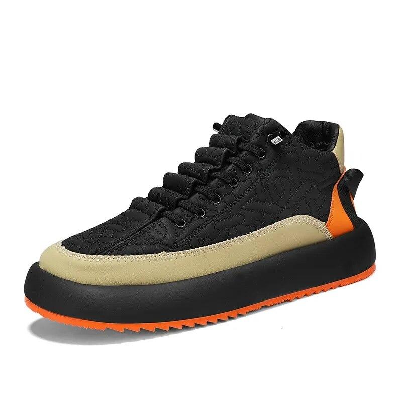 Sneaker Schuhe Herren Vulkanisiert Tennis Sport PU Slip-On Mix Farbe Skateboarding Laufschuhe Freizeitschuh für Herren