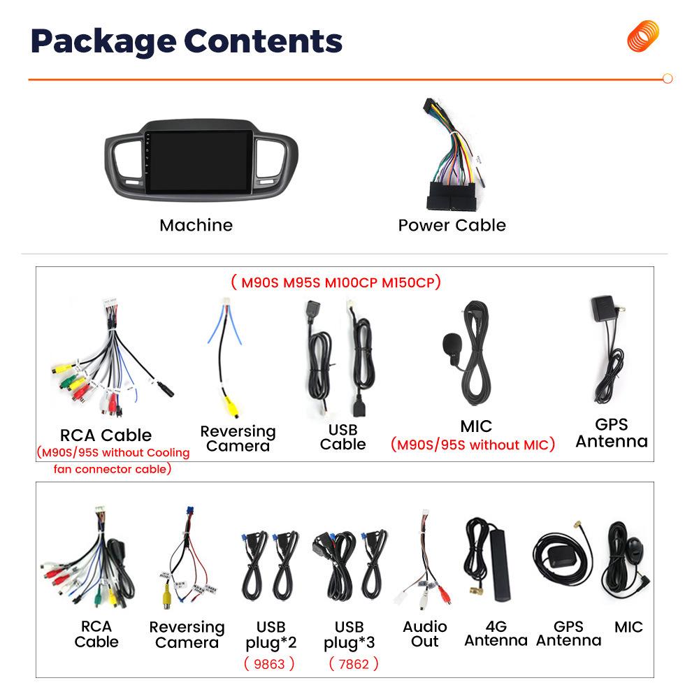 Kia Sorento 2014-2017 Android Wireless Navigation System