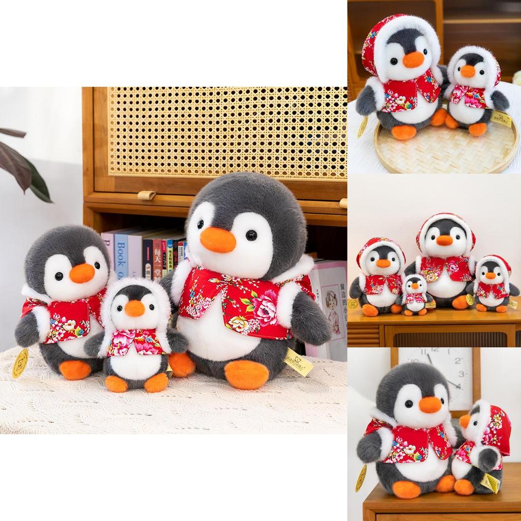 Cute Cartoon Penguin Plush Toy For Babies Bedtime Comfort Soft Stuffed Animal For Kids