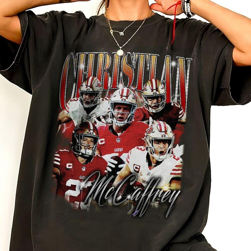Christian McCaffrey San Francisco Football Vintage Comfort Color Shirt