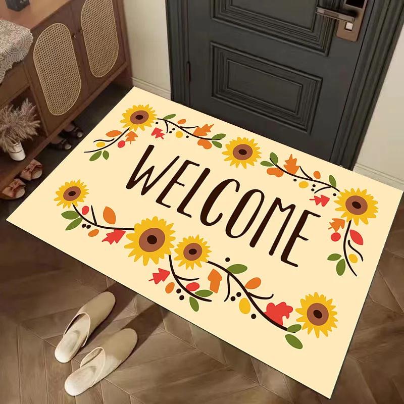 Retro Creativity Ins Trend Carpet Rugs for Living Room Decor Bedroom Bedside Rug Lounge Area Nonslip Floor Mat  Entrance Doormat