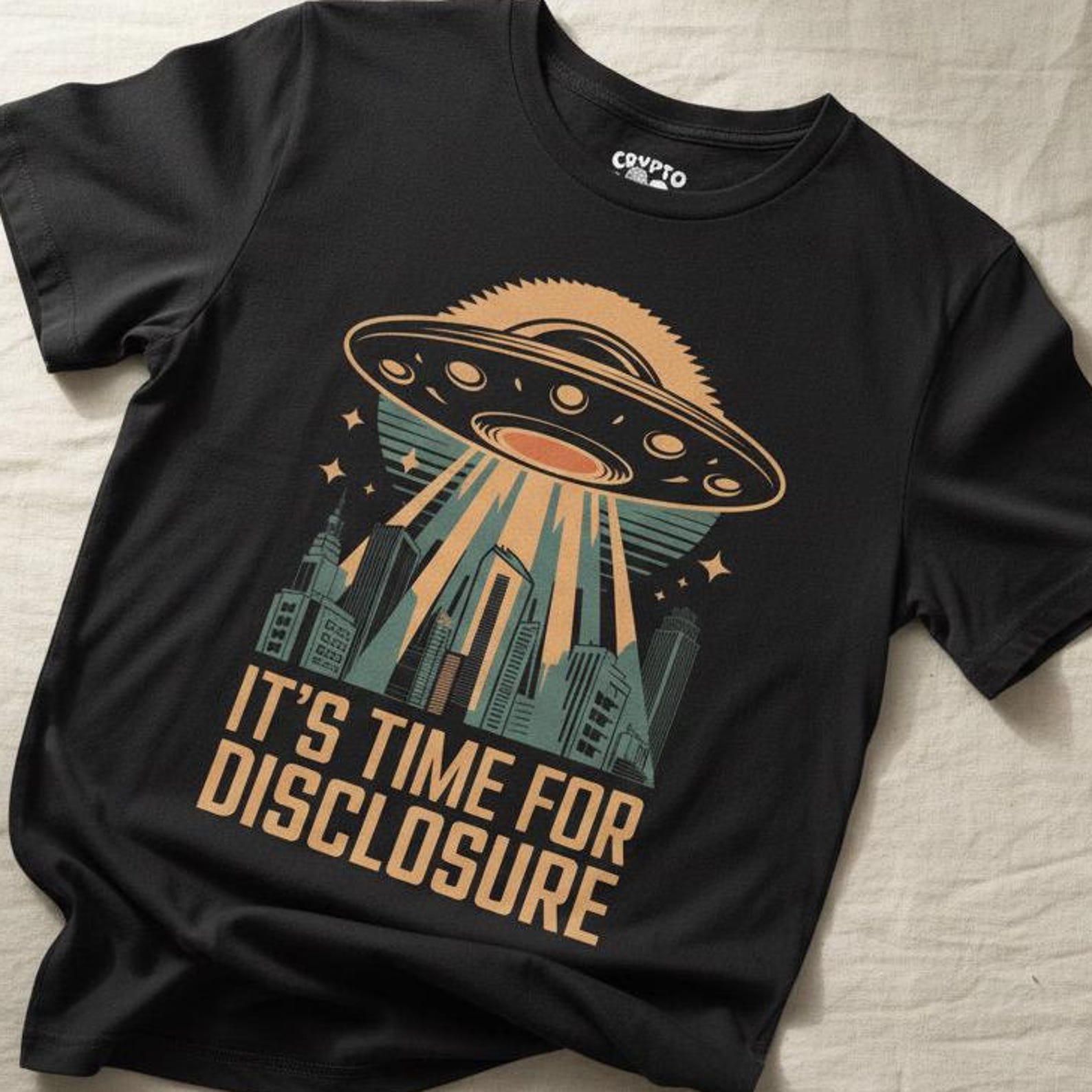 Alien Shirt UFO T-shirt Its Time for Disclosure Enthusiast T-Shirt Extraterrestrial Graphic Tee Gift for UFO Fans Space and Alien Apparel 4XL