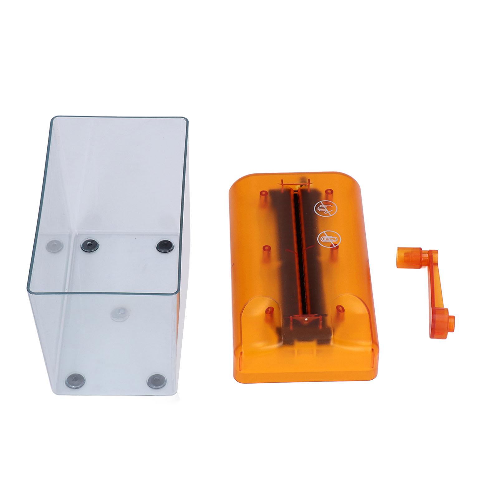 

Ручной уничтожитель бумаг Портативный ручной компактный корпус Простой в эксплуатации уничтожитель бумаг с ручным приводом для оранжевый