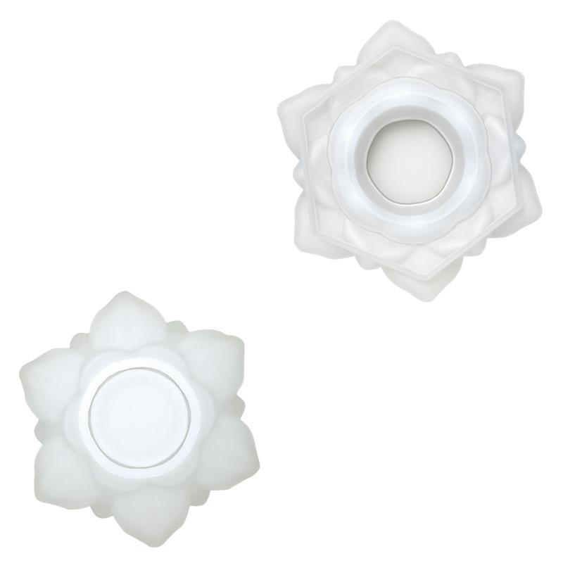 1Pc DIY Crystal Epoxy Resin Lotus Epoxy Storage Box Mold Aromatherapy Gypsum Handmade Potted Candle Cup Mold