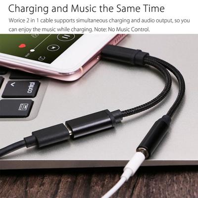 USB Tip-C Kablo 3,5 mm Ses Jak Adaptörü Telefon Dönüştürücü Ayırıcı Tel
