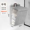 Foldable Linen Dirty Laundry Basket Household Wall-mounted Clothes Storage Bin with Lid Large-capacity Bathroom Storage Box
