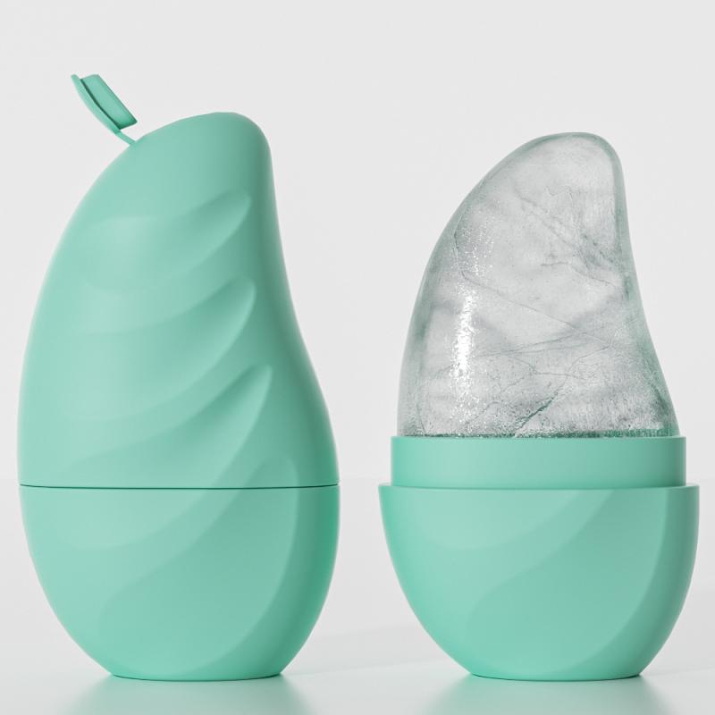 1Pcs Ice Face Roller Face Lifting Contouring Tools Mango Shape Silicone Ice Mold  Eye Facial Massager Beauty Skin Care Tools
