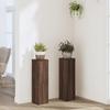 VidaXL Plant Stands 2 Pcs Brown Oak Engineered Wood, Flower Stand, Plant Pot Stand, 852939