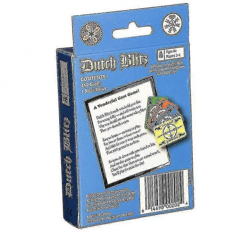 Dutch Blitz Card Game, Basic Dutch Blitz Party Board Game Card, Fast-Paced Family Game for Kids & Adults, 2-4 Players, Competitive Reaction Game