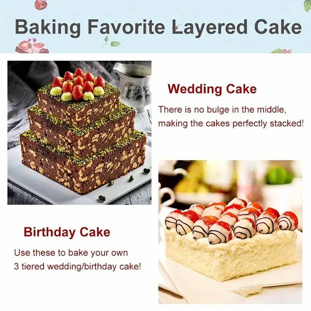 Stainless Steel Square Mousse Cake Mould Cake Ring Dessert Tools Baking Accessories Baking DIY Cookies Baking Mold