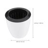 Automatischer Bewässerungs-Blumentopf 12 cm Rund Kunststoff Selbstbewässernder Pflanztopf für Sukkulenten Indoor-Gartendekoration Home-Office-Nutzung
