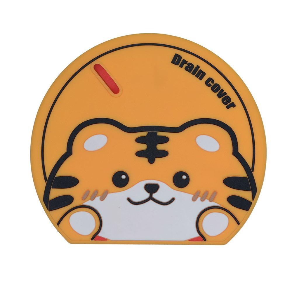 Anti-insect Sewer Floor Drain Cover Cartoon Animal Sewer Sealing Silicone Mat for Bathroom&Kitchen